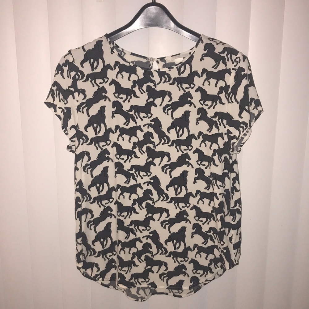 H&M Patterned Top, Size 6